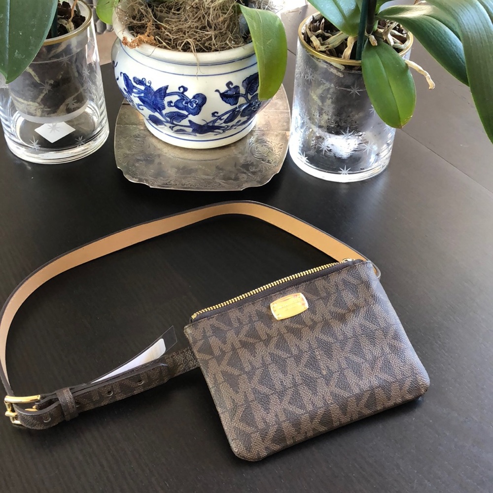 Michael Kors Belt Brown Belt Bag size Large